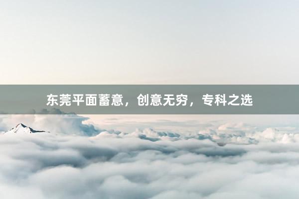 东莞平面蓄意，创意无穷，专科之选